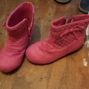 Pink boots
